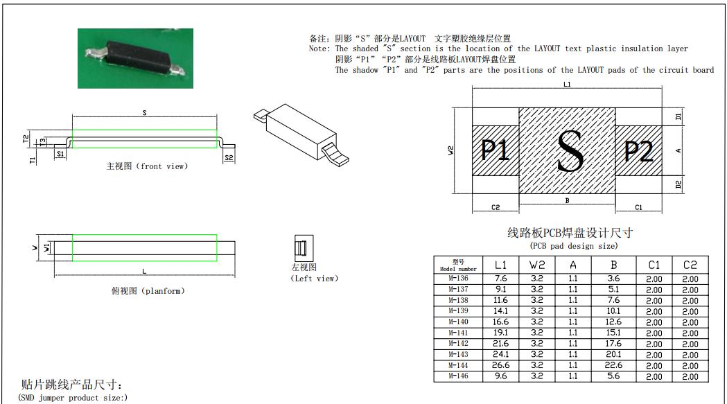 SMT jumper wires